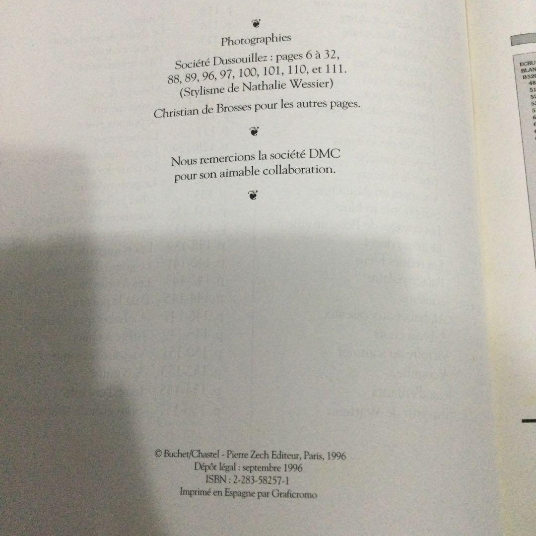 クロスステッチ　洋書　フランス語　刺繍　アルファベット　刺しゅう　図案集　作品集