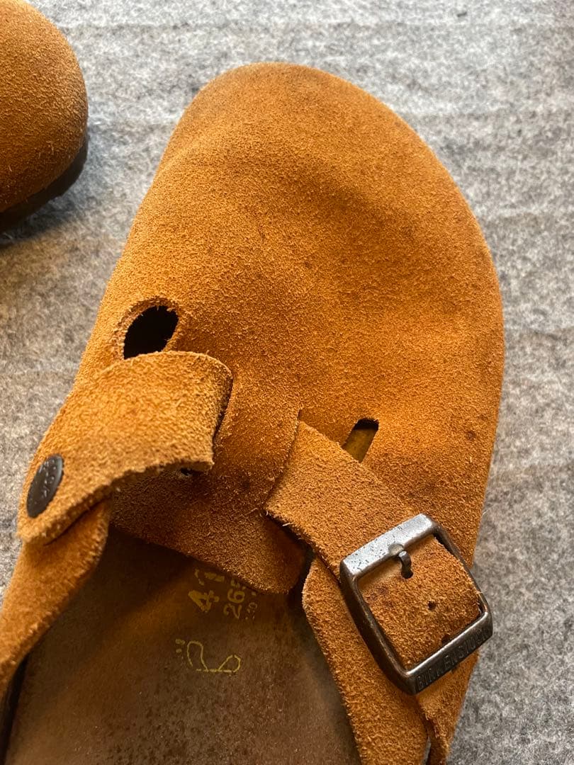 ビルケンシュトック　ボストン　サボ　スエード　　　サンダル　26.5cm