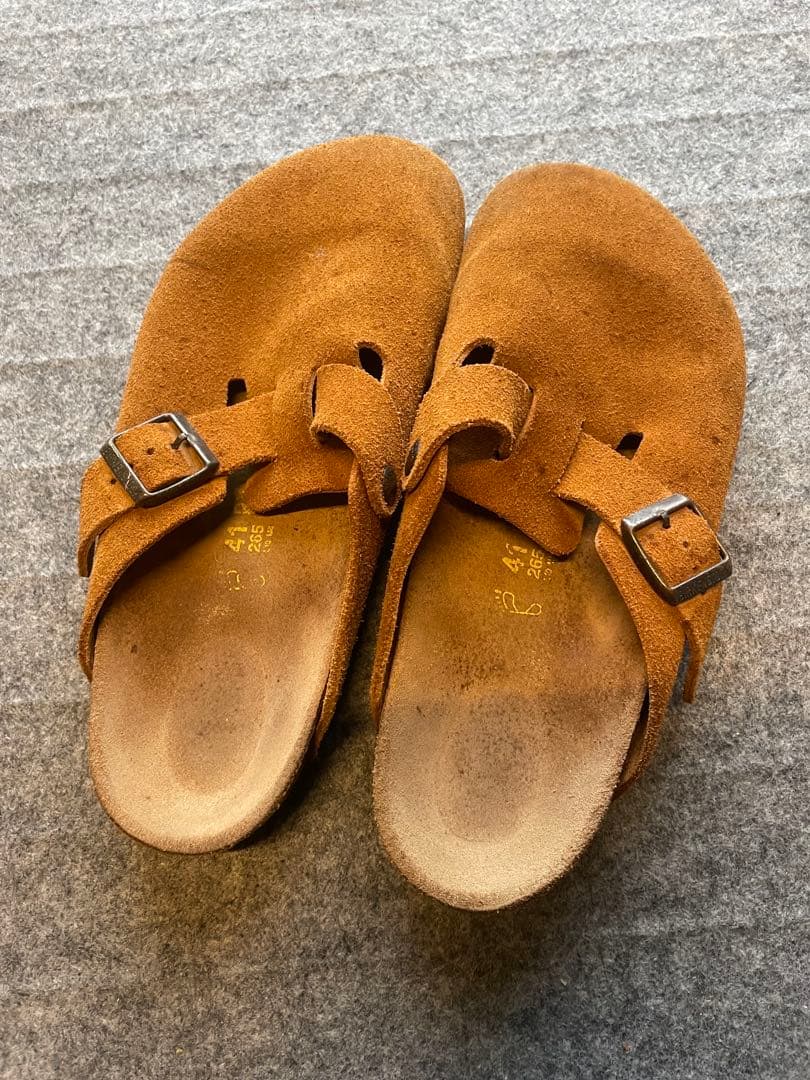 ビルケンシュトック　ボストン　サボ　スエード　　　サンダル　26.5cm