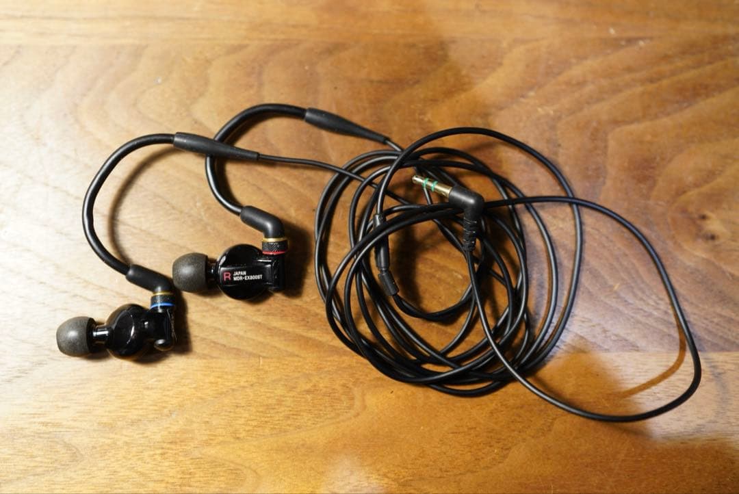SONY モニターイヤホン MDR-EX800ST 純正ではないケース付き