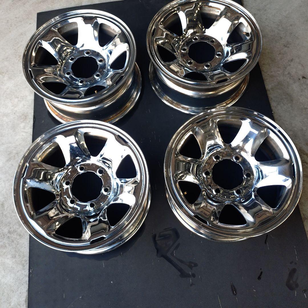 185サーフ 純正メッキホイール 4本セット