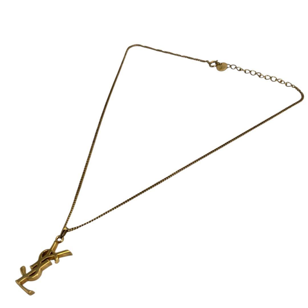 美品　YSL ネックレス　ゴールド　ロゴ
