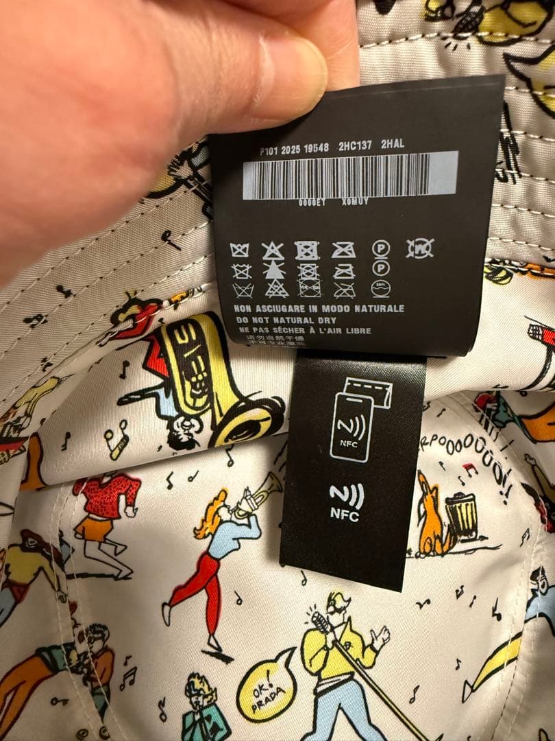 PRADA ブラック バケットハット 保存袋付き