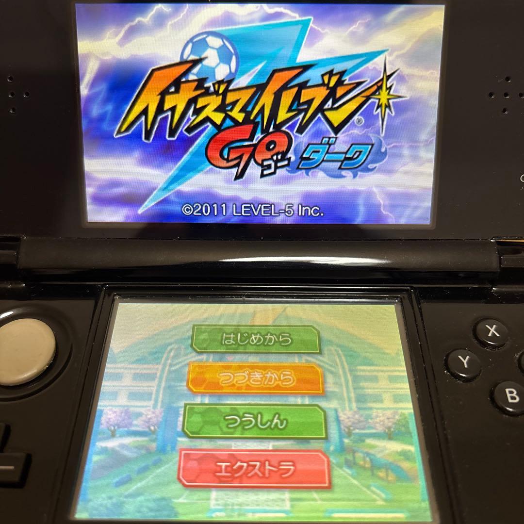 【美品、動作確認済み】3DS イナズマイレブン1・2・3 円堂守伝説、GOダーク