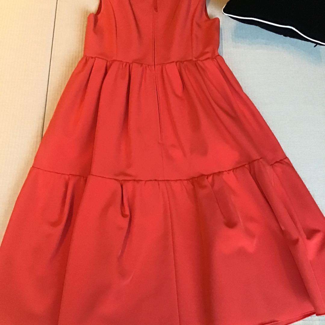 FOXEY ニューヨーク赤Aラインワンピース