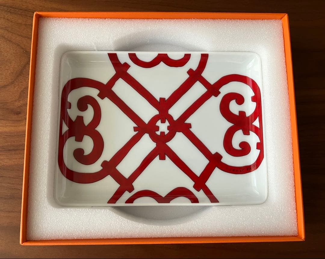 新品未使用★HERMES エルメス　ガダルキヴイール　スクエアプレート トレー
