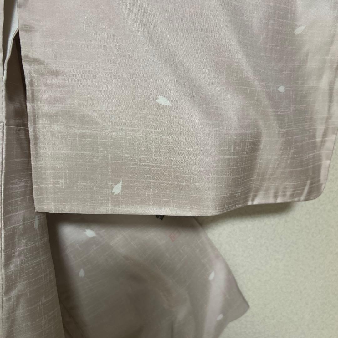 着物　縞大島　付け下げ訪問　トールサイズ 裄長