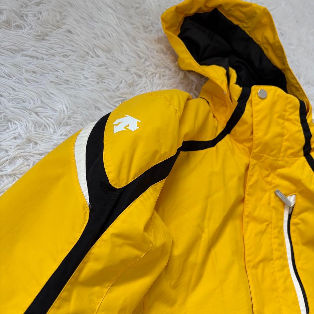 DESCENTEデサント　メンズスキーウェア上下　M イエロー　グレー