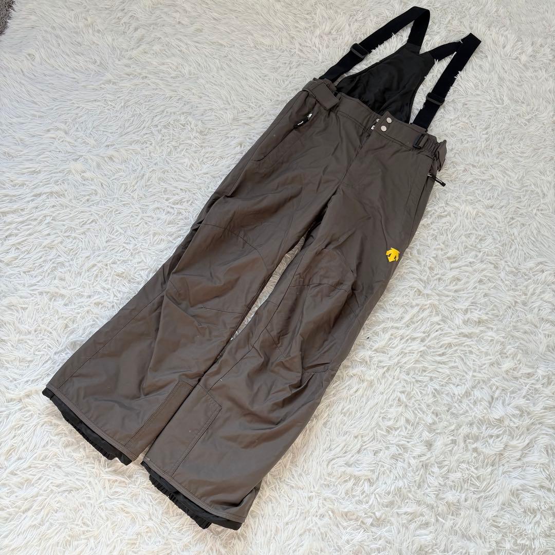 DESCENTEデサント　メンズスキーウェア上下　M イエロー　グレー