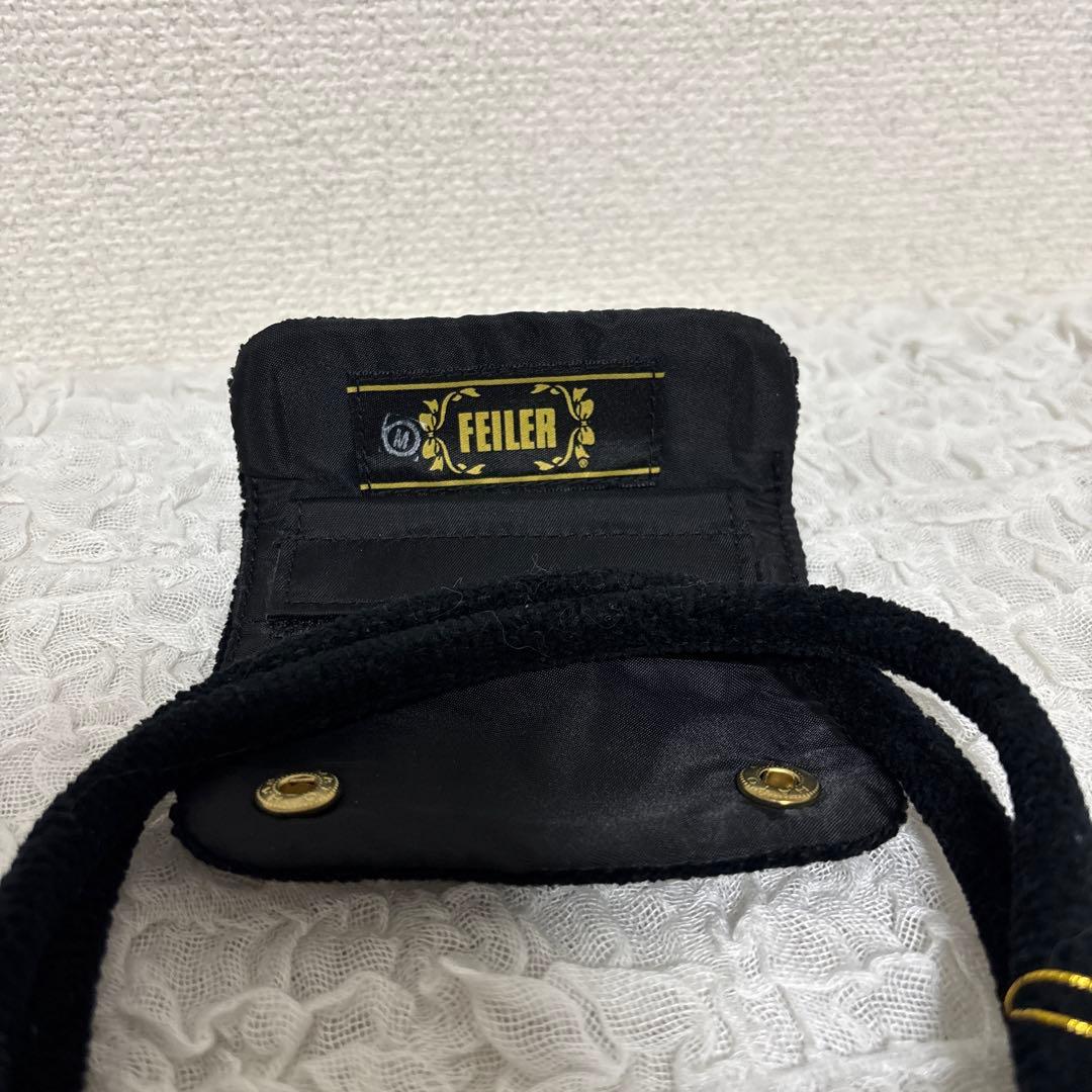 【未使用タグ付き】FEILER フェイラー 花柄 ハンドバッグ ショルダーバッグ