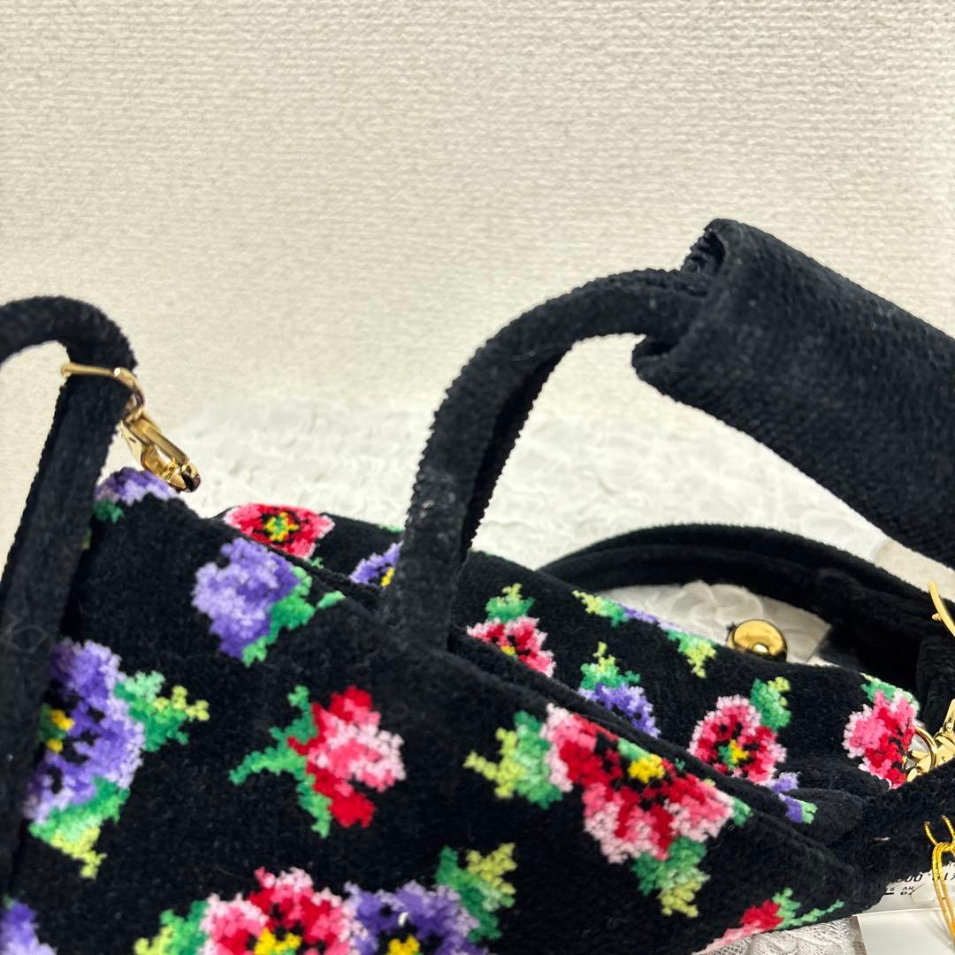 【未使用タグ付き】FEILER フェイラー 花柄 ハンドバッグ ショルダーバッグ
