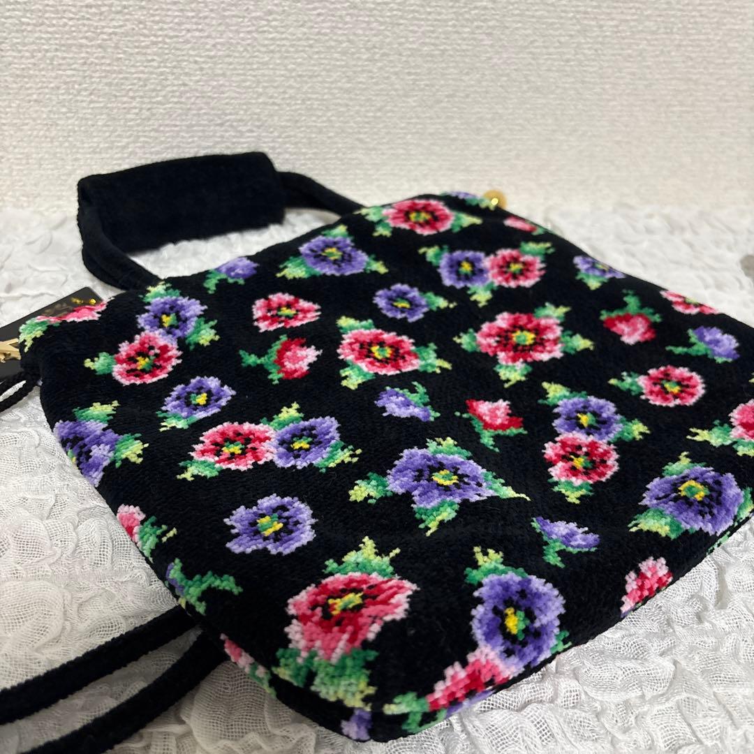 【未使用タグ付き】FEILER フェイラー 花柄 ハンドバッグ ショルダーバッグ
