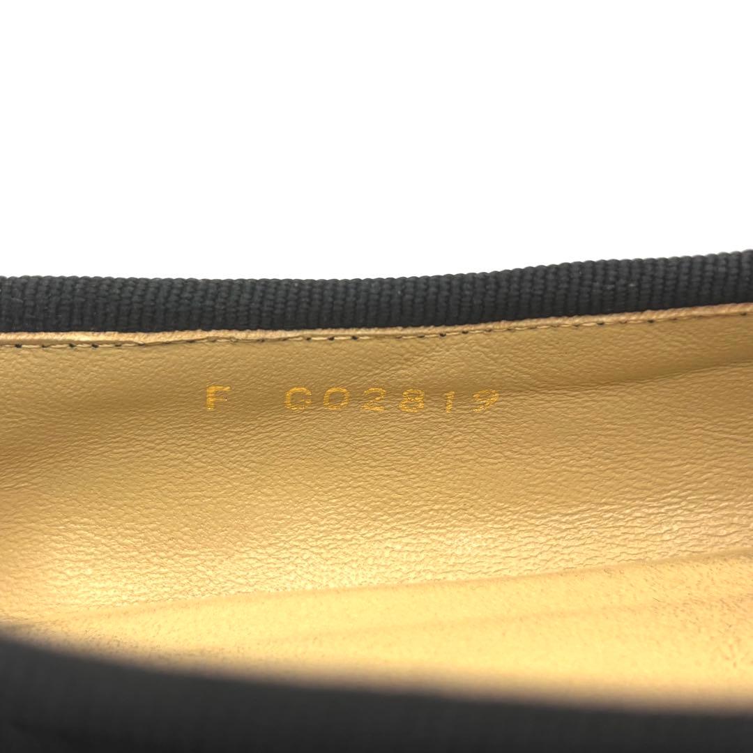 ✨美品✨CHANEL バレエシューズ　バレリーナ　レザー　ブラック　24㎝相当