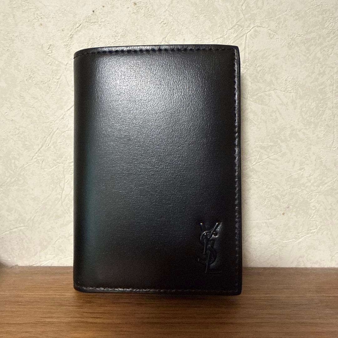 【Y】SAINT LAURENT ブラック 二つ折り財布