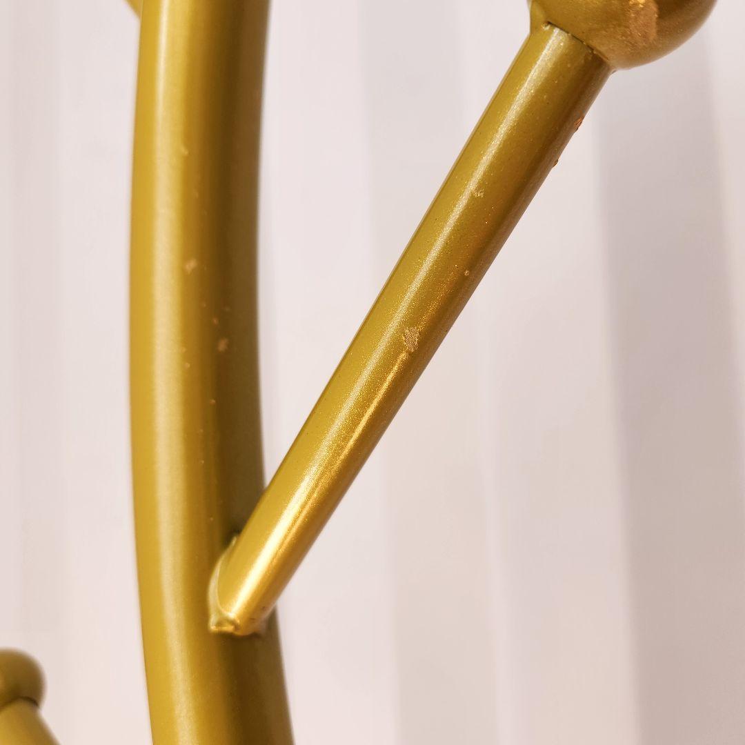 金属製　大理石ベース　ポールハンガー　ハンガーラック　コートハンガー　ゴールド