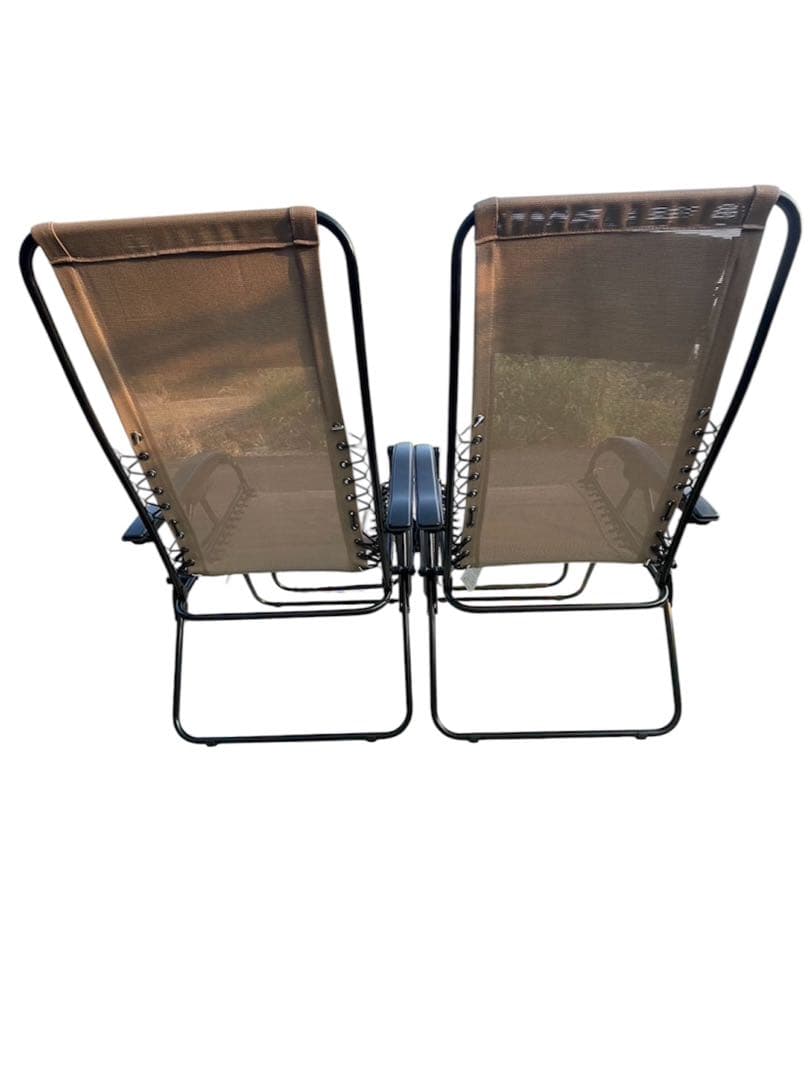 送料込みColeman コールマン　リクライニングチェア 2脚セット ベージュ