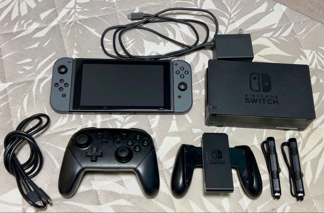 Nintendo Switch グレー 本体 プロコン付き