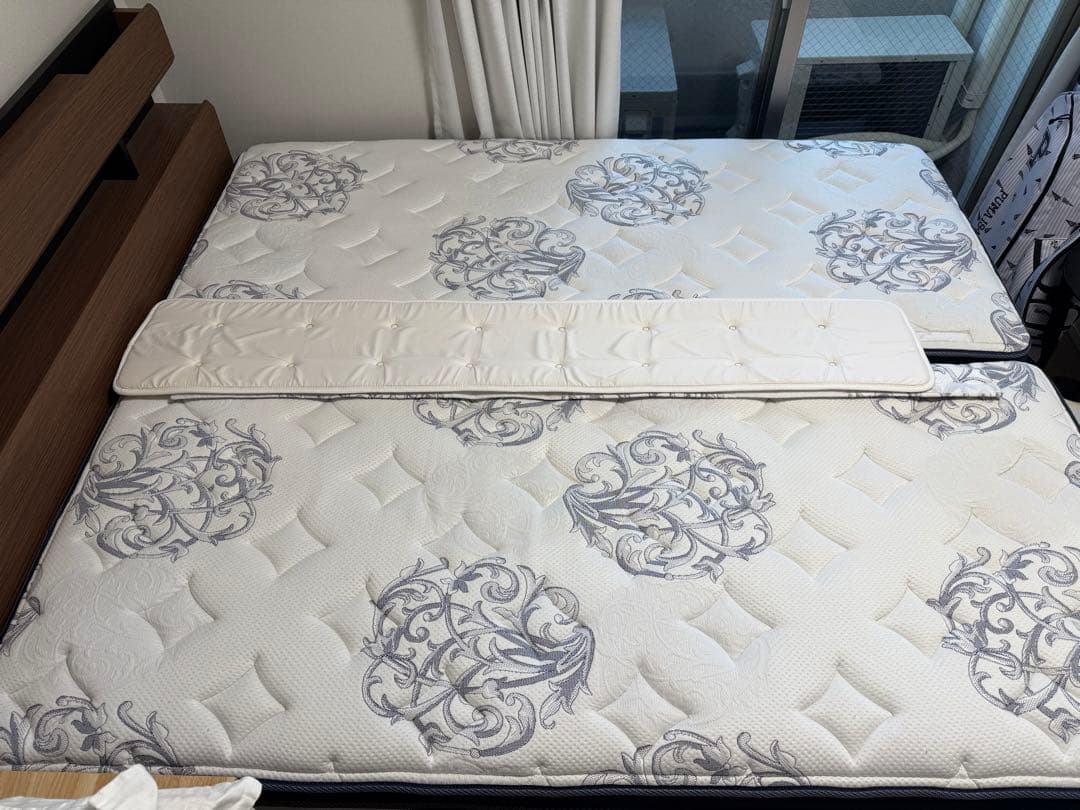 【送料概ね込】ニトリ クイーンベッドフレーム&マットレス