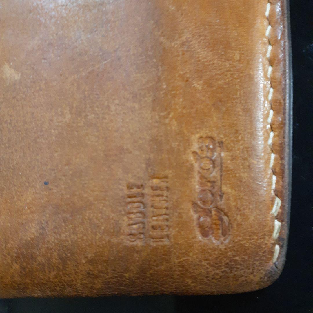 goro's 二つ折り財布 ブラウン レザー