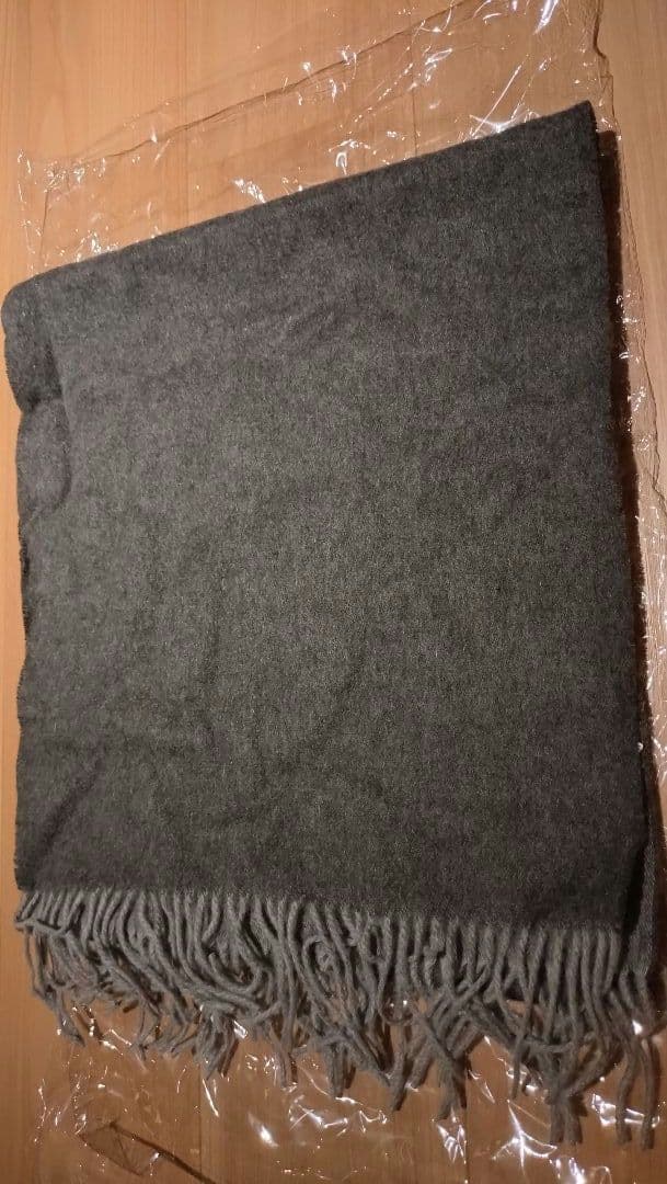 新品未使用■UNITED ARROWS カシミヤ100% マフラー/ダークグレー