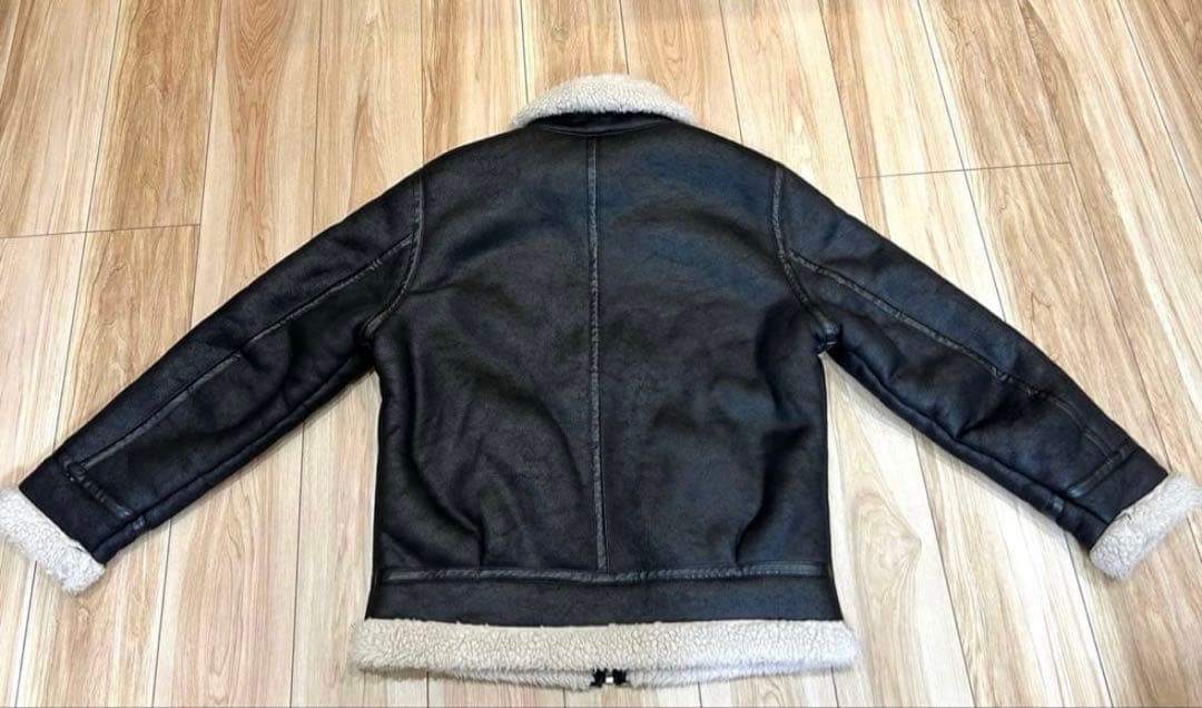【完売モデル】美品ZARA B-3 フェイクムートン　フライトジャケットLサイズ