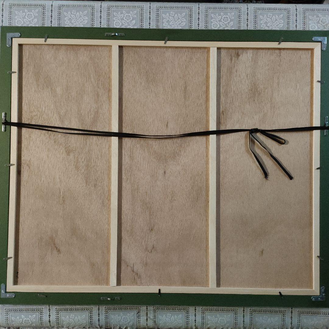 荻須高徳(文化勲章作家)　 大判リトグラフ『パリ　サン・マルタン運河』直筆サイン