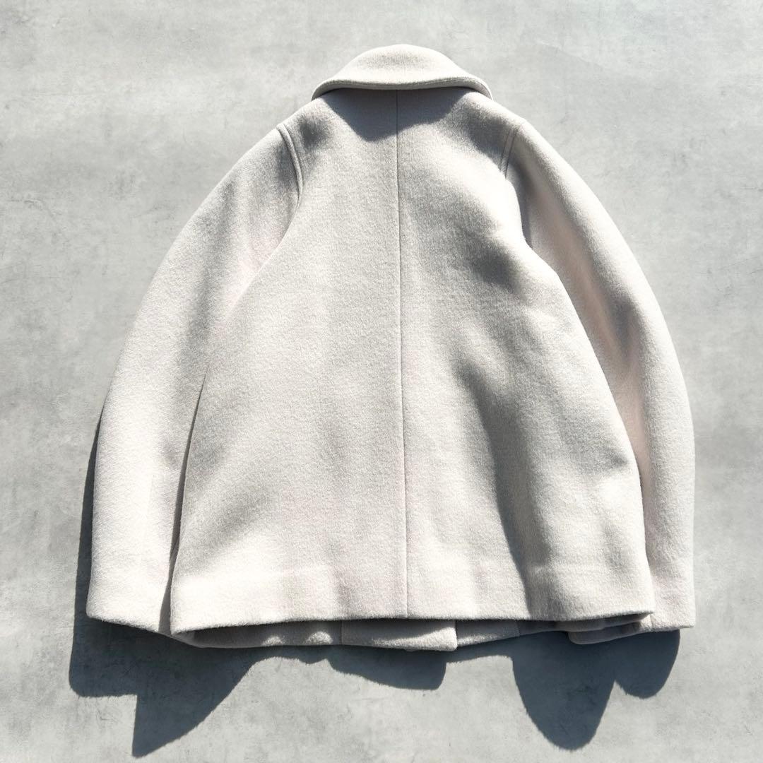 ヨリ　Yori　ラウンドカラーショートコート アイボリー　22AW