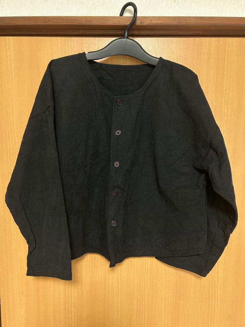 ヂェン先生の日常着　ノーカラージャケット　シャツ