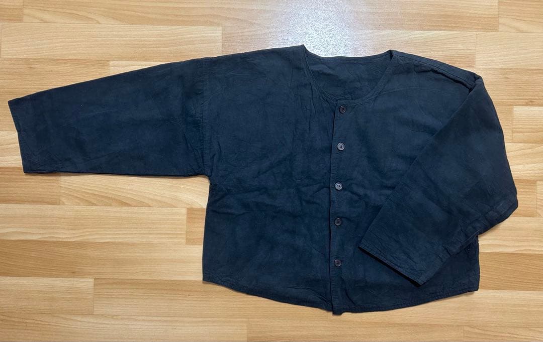 ヂェン先生の日常着　ノーカラージャケット　シャツ