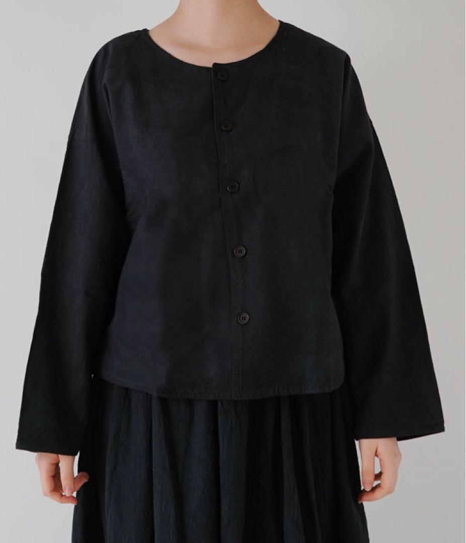 ヂェン先生の日常着　ノーカラージャケット　シャツ