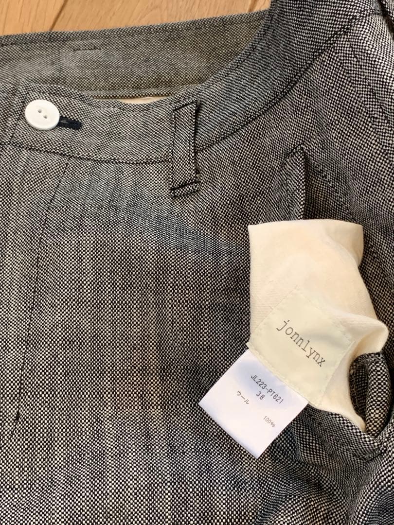 【melmo】jonnlynx WOOL OXFORD PANTS 38