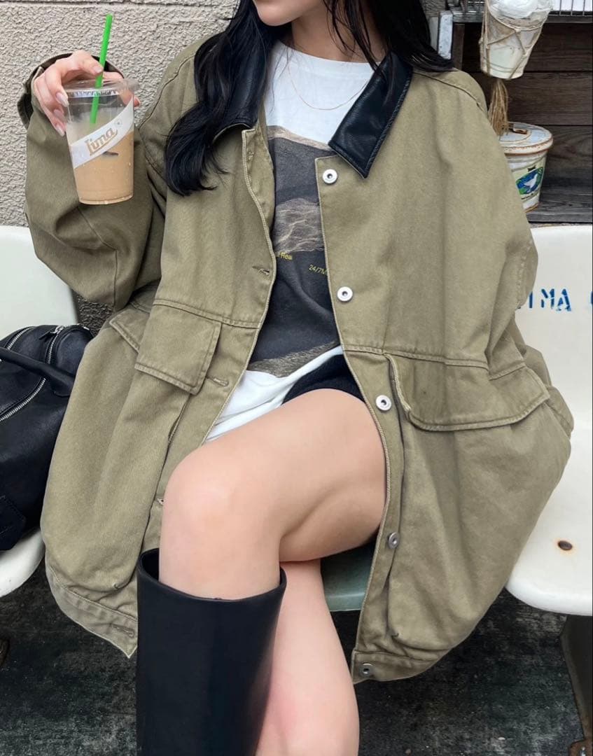 ハンティングジャケット　ベージュ