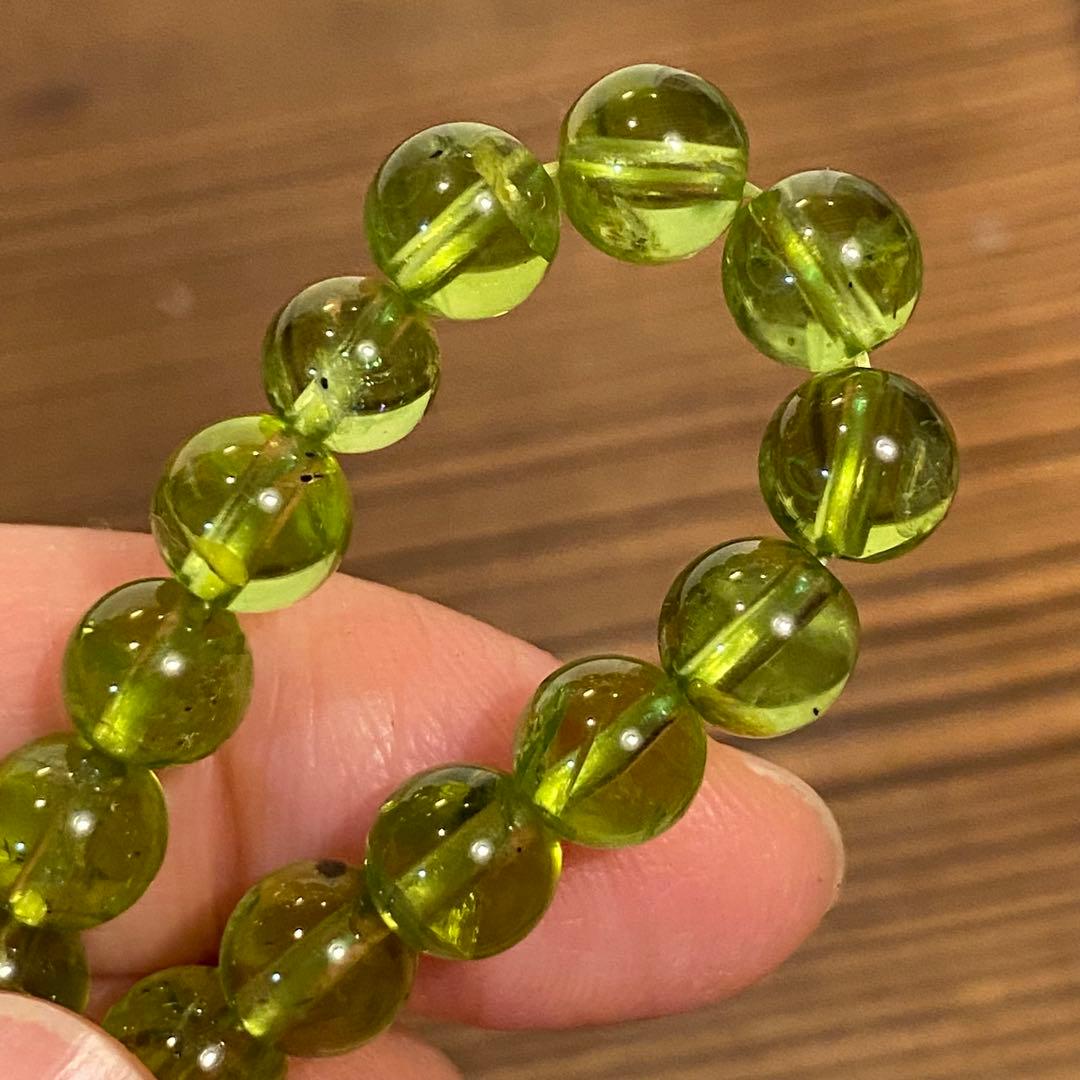 高品質　ペリドット ブレスレット　 天然石 パワーストーン 天然石ブレスレット