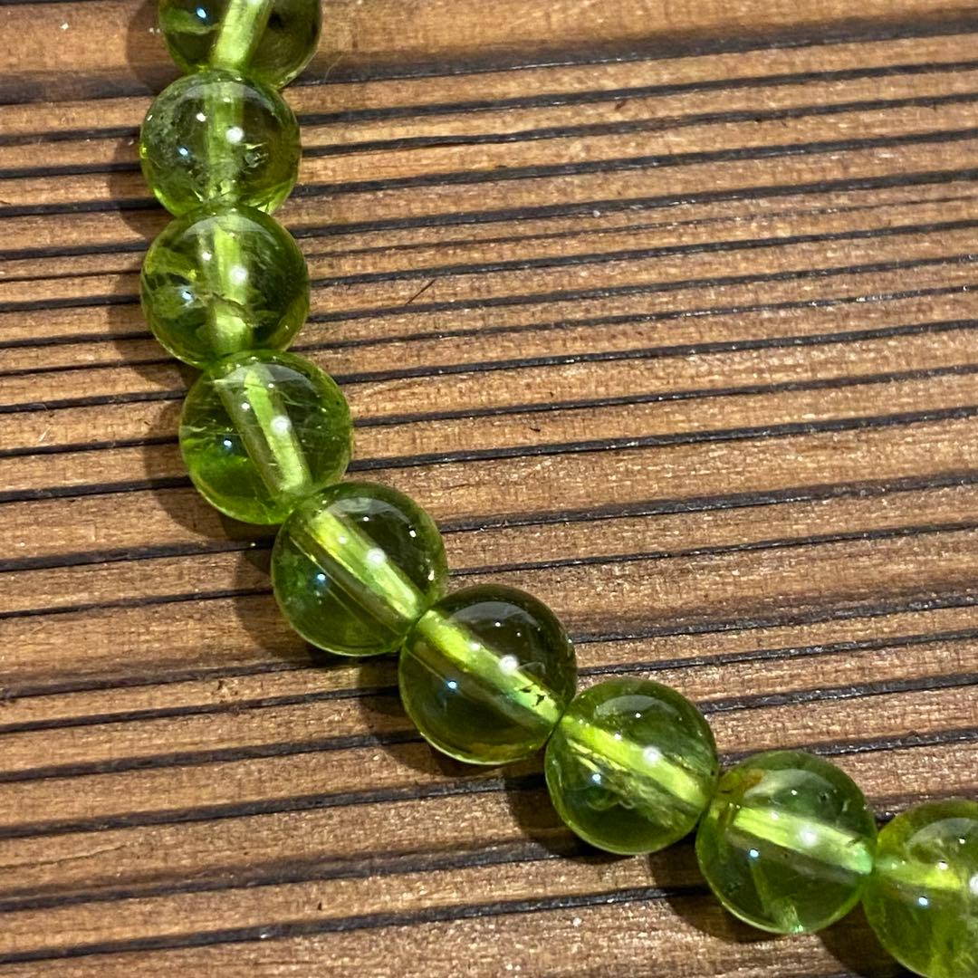 高品質　ペリドット ブレスレット　 天然石 パワーストーン 天然石ブレスレット