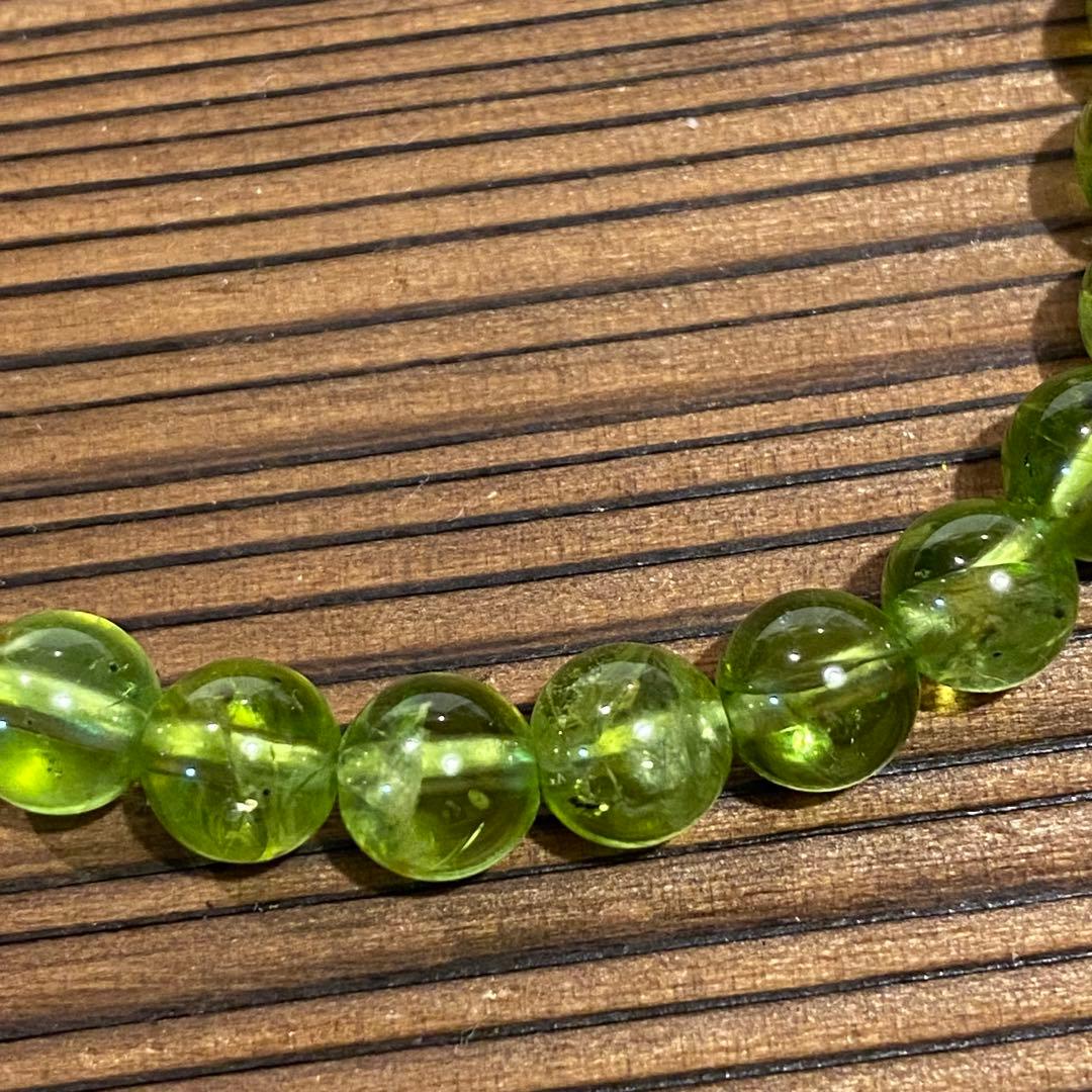 高品質　ペリドット ブレスレット　 天然石 パワーストーン 天然石ブレスレット