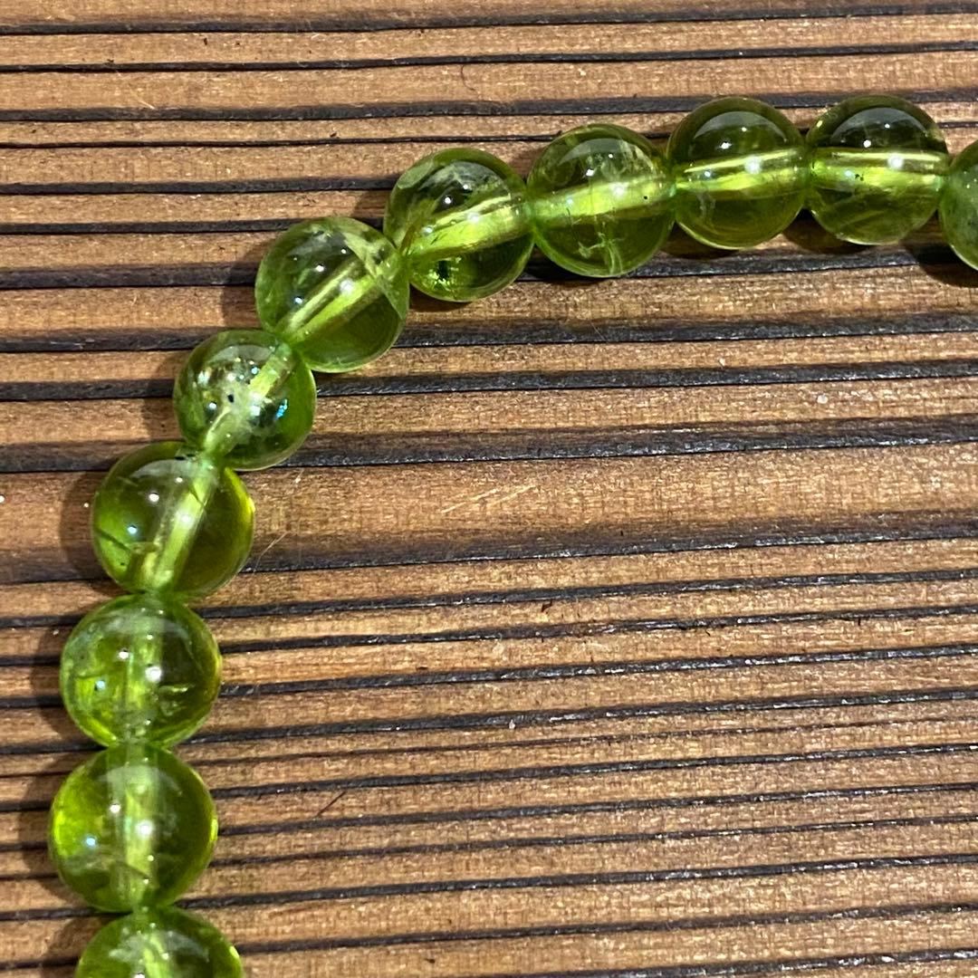 高品質　ペリドット ブレスレット　 天然石 パワーストーン 天然石ブレスレット