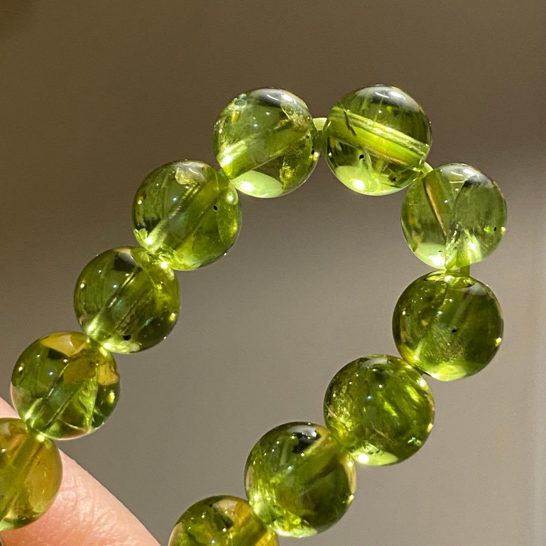 高品質　ペリドット ブレスレット　 天然石 パワーストーン 天然石ブレスレット