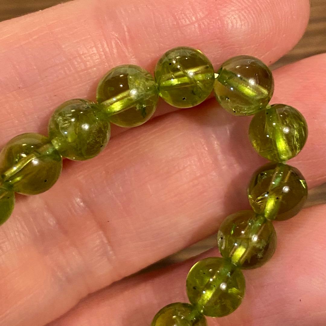高品質　ペリドット ブレスレット　 天然石 パワーストーン 天然石ブレスレット