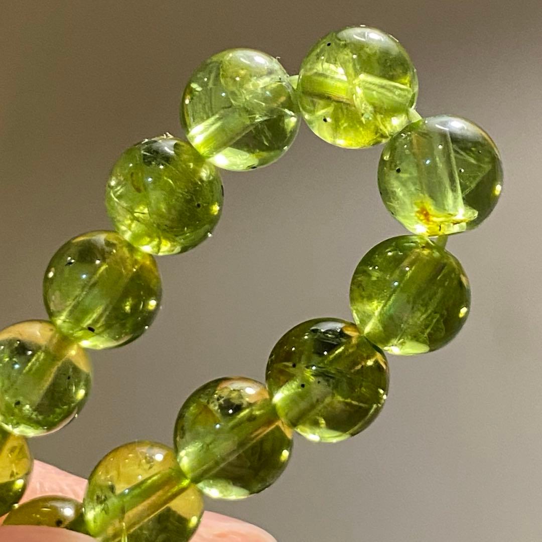 高品質　ペリドット ブレスレット　 天然石 パワーストーン 天然石ブレスレット