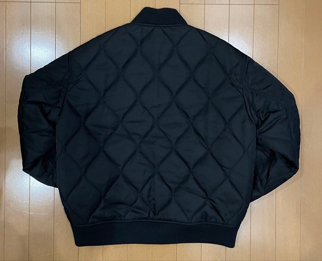 【希少・完売品】LACOSTE キルティング　MA-1 黒　リバーシブル