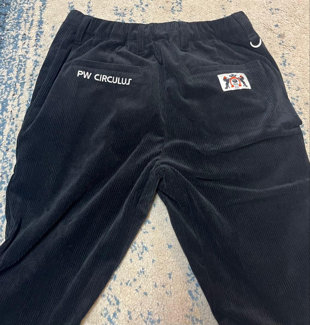 【美品】PW CIRCULUS レディースゴルフ用コーデュロイテーパードパンツ