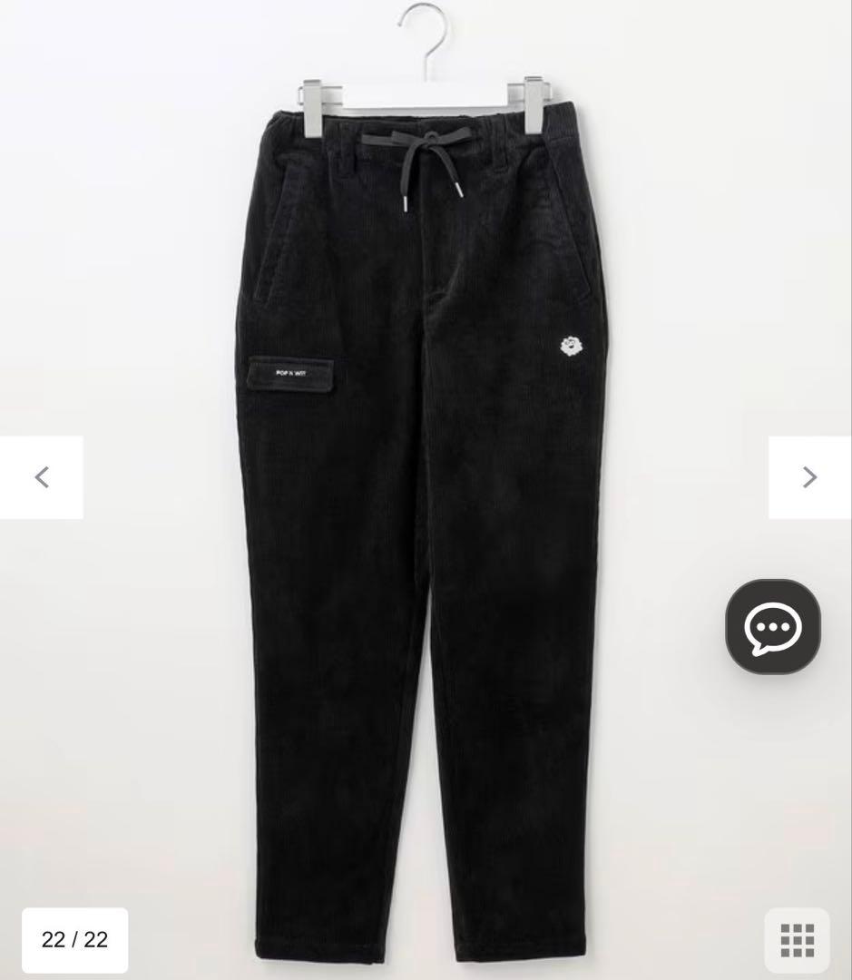 【美品】PW CIRCULUS レディースゴルフ用コーデュロイテーパードパンツ