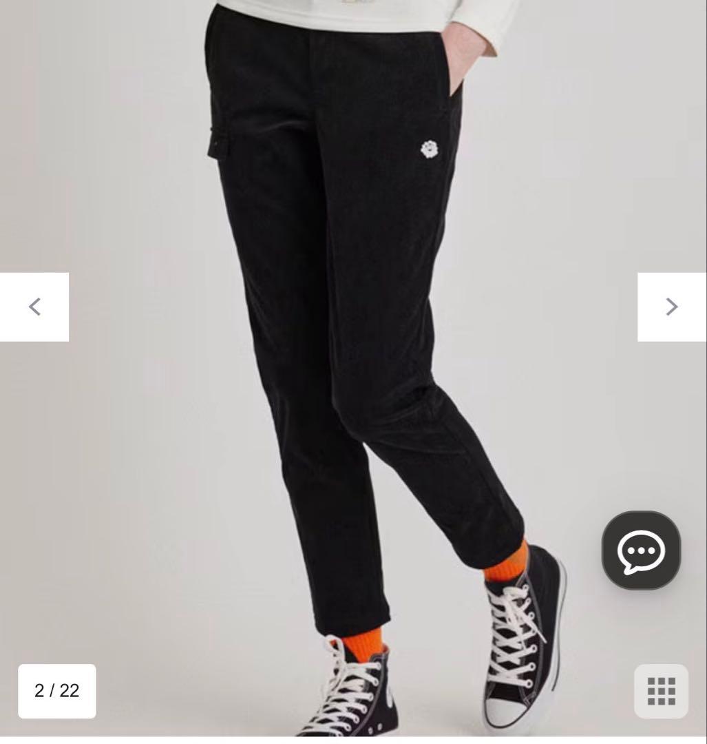 【美品】PW CIRCULUS レディースゴルフ用コーデュロイテーパードパンツ