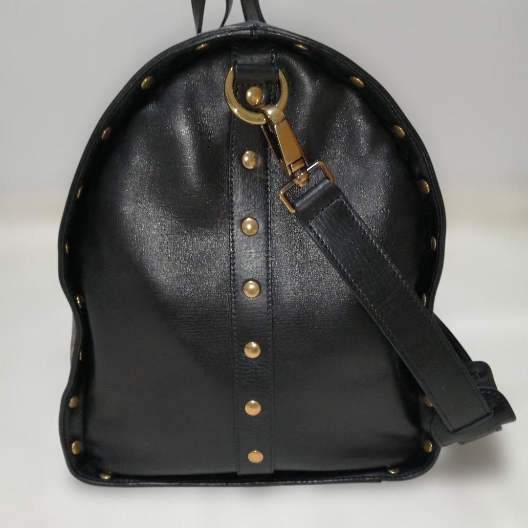 TRUSSARDI トラサルディ レザー×総柄 ボストンバッグ 美品✨