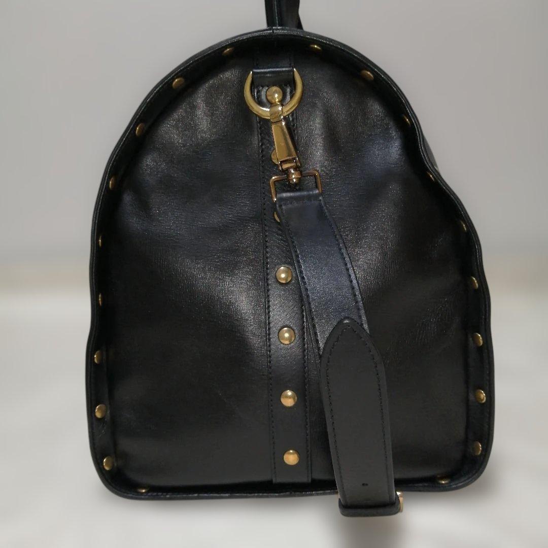 TRUSSARDI トラサルディ レザー×総柄 ボストンバッグ 美品✨