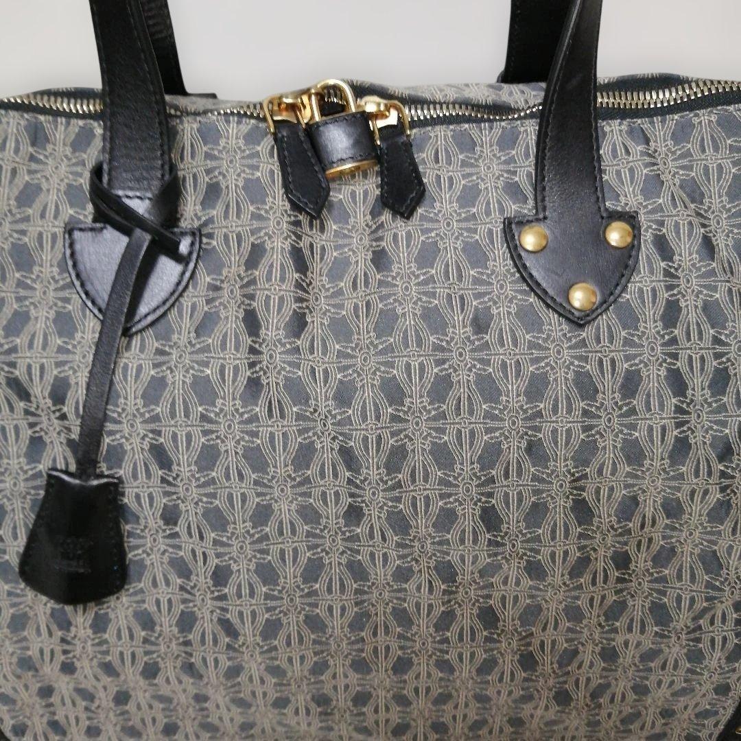 TRUSSARDI トラサルディ レザー×総柄 ボストンバッグ 美品✨