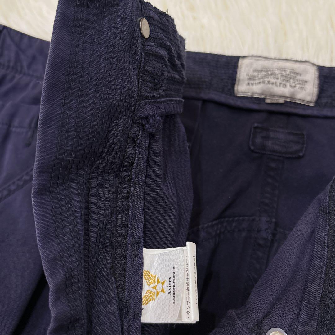 AVIREX アヴィレックス　カーゴパンツ　2XL ネイビー　ギミックパンツ