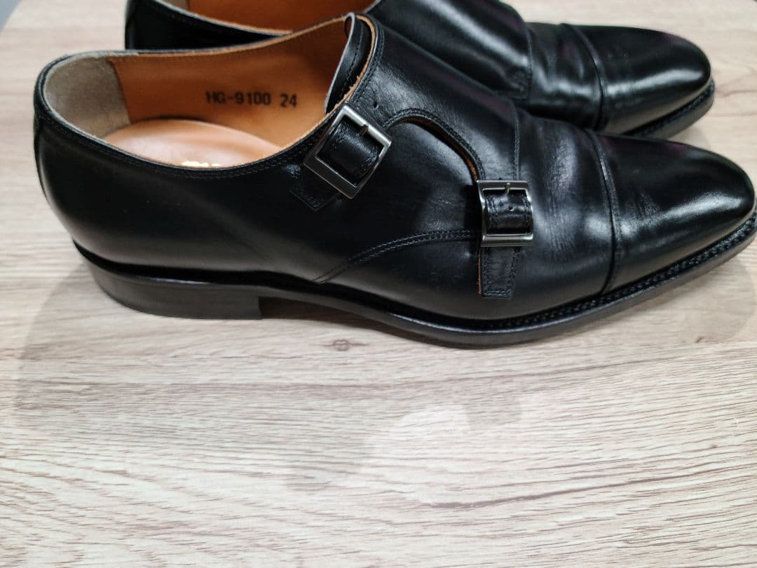 スコッチグレインHG-9100 ダブルモンクビジネスシューズ 24cm