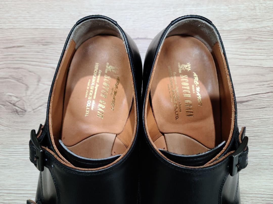 スコッチグレインHG-9100 ダブルモンクビジネスシューズ 24cm