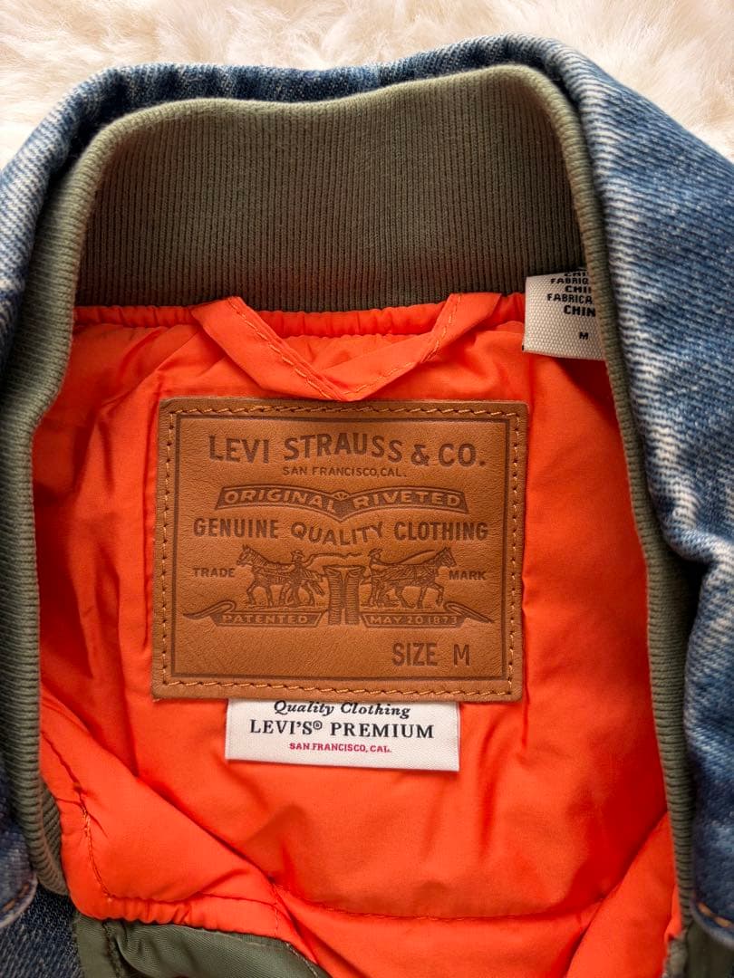 美品】Levi's MA-1 HYBRID TRUCKER JACKET